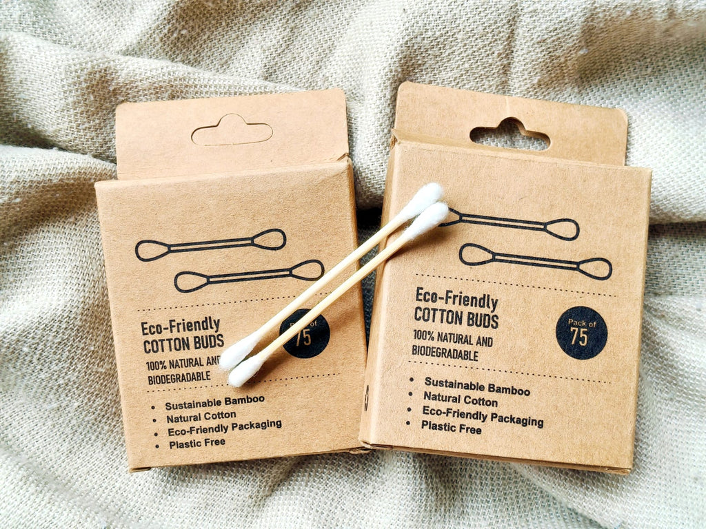 Veru Bamboo Ear Buds - Set of 2