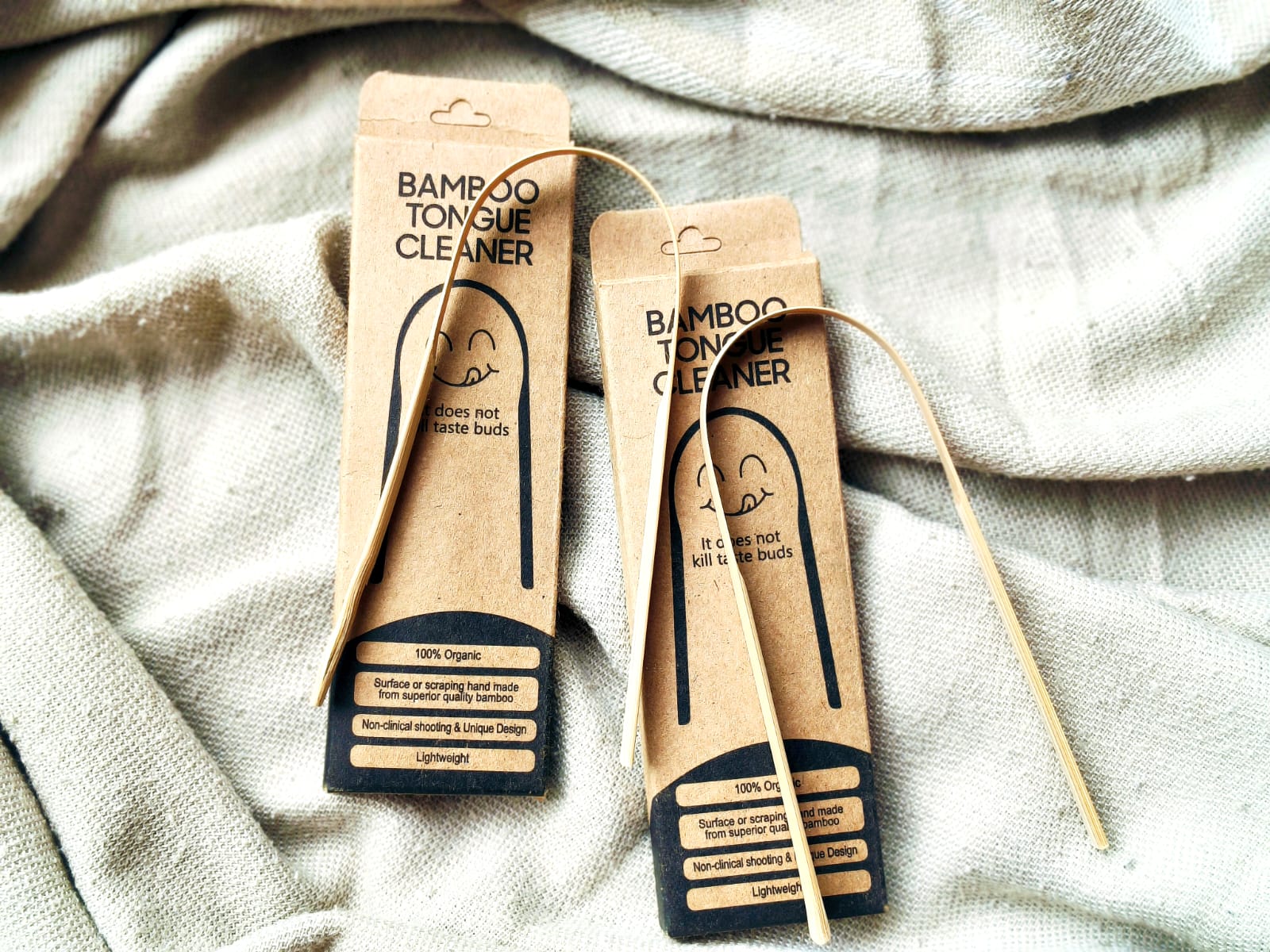 Veru Bamboo Tongue Cleaner - Set of 2