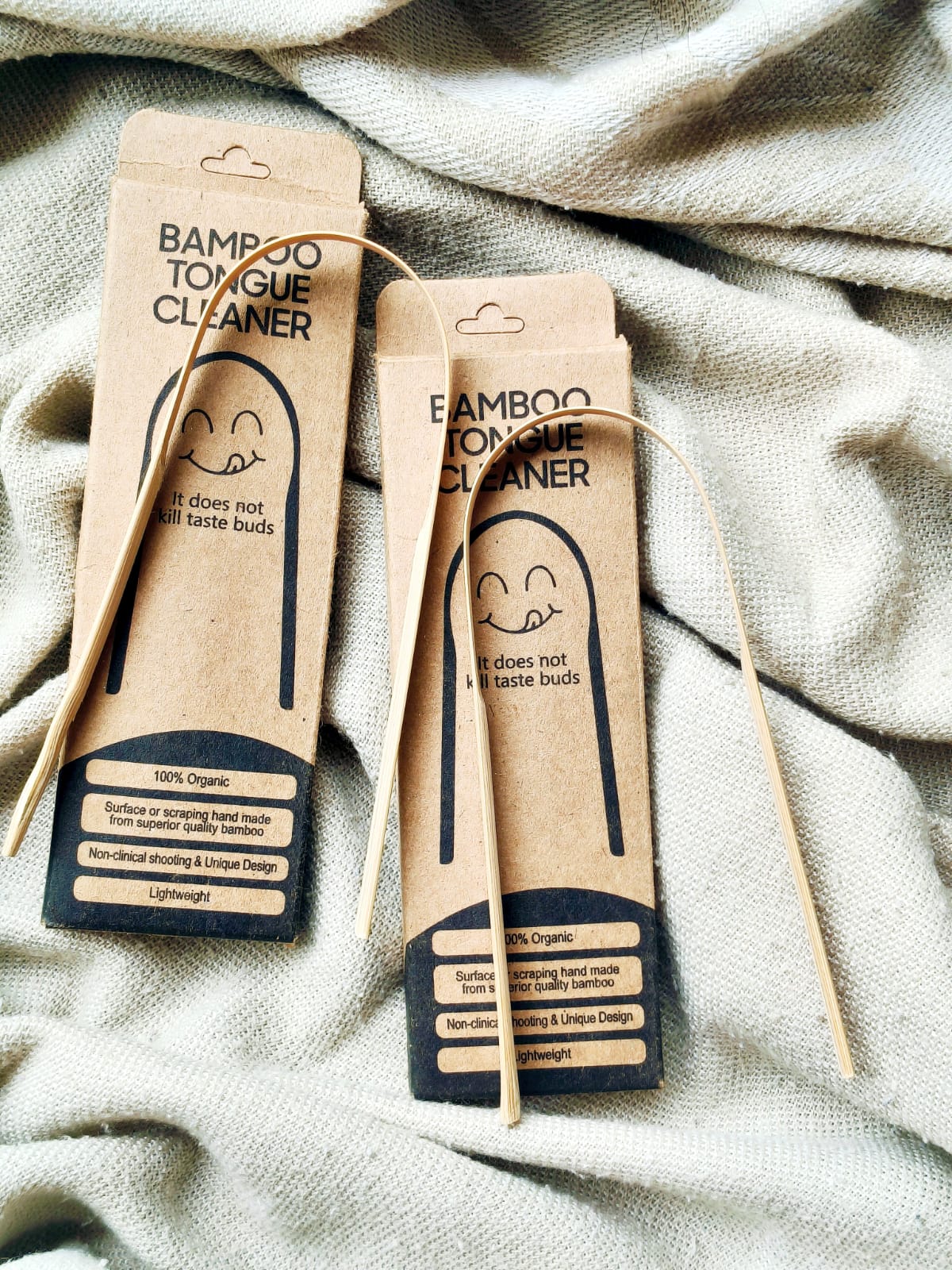 Veru Bamboo Tongue Cleaner - Set of 2