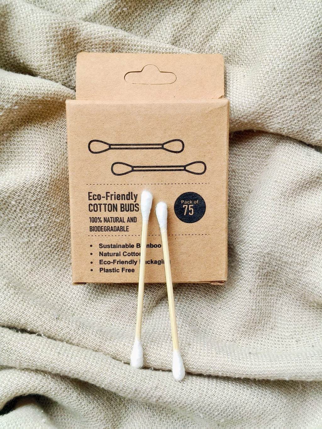 Veru Bamboo Ear Buds - Set of 1