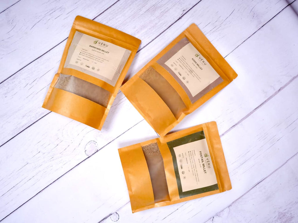 🌾 Veru Millets – Triple Millets Combo (Kodo • Barnyard • Foxtail)